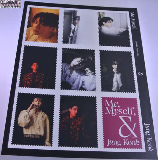 BTS STAMPS JEON JUNGKOOK 전정국 STAMP SHEET STICKERS TIME DIFFERENCE PHOTOFOLIO NEW OFFICIAL MERCHANDISE