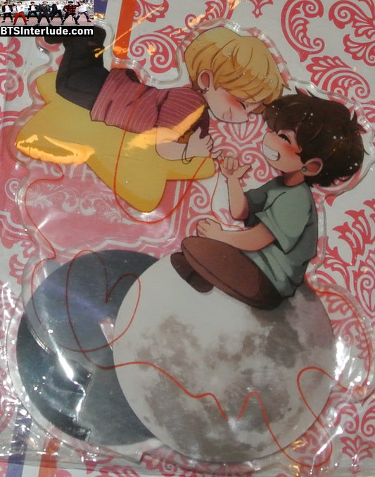 BTS STANDEE ACRYLIC SUB-UNIT V KIM TAEHYUNG PARK JIMIN CHIBIS RED THREAD PINKY PROMISE