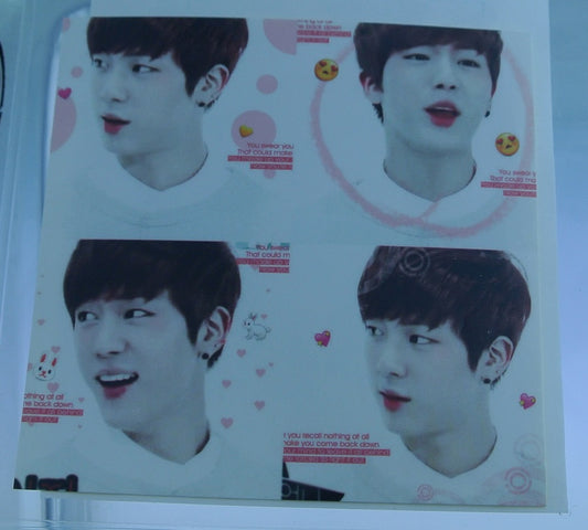 BTS STICKERS JIN KIM SEOKJIN 김석진 4 SHOT FRAME