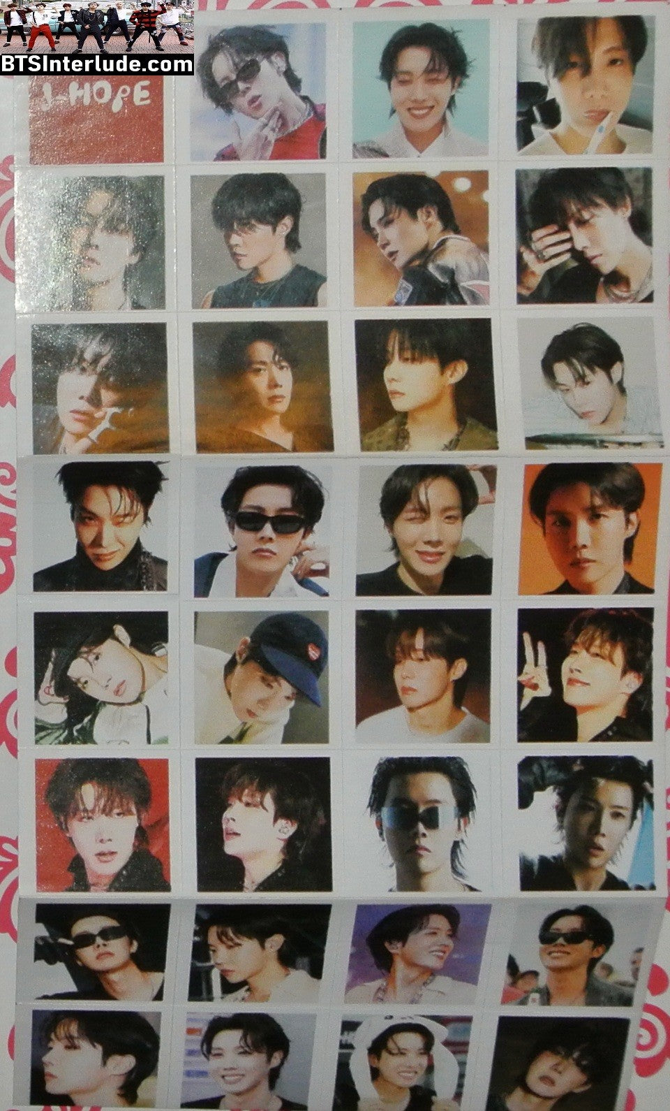 BTS STICKER SHEET J-HOPE JUNG HOSEOK 정호석 32 SMALL STICKERS KILLIN' IT GIRL