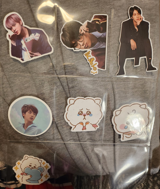 BTS STICKERS JIN KIM SEOKJIN 김석진  LARGE MISCELLANEOUS STICKERS
