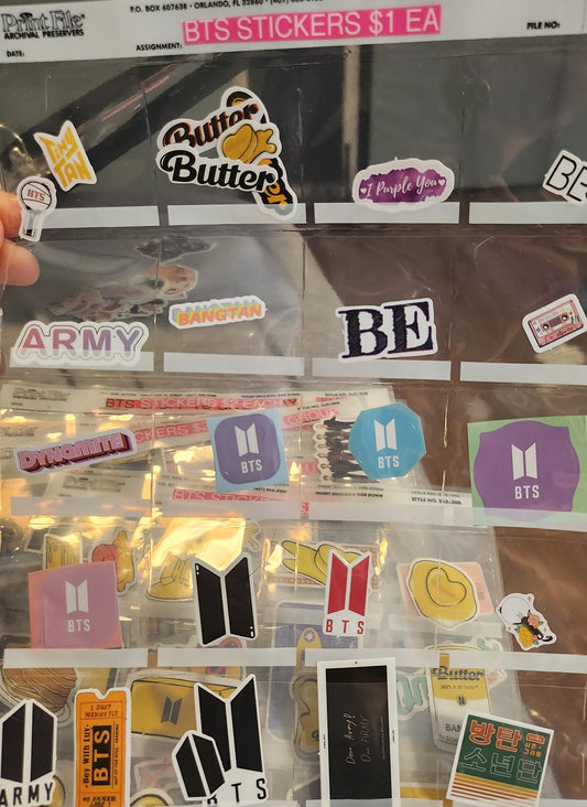 BTS STICKERS GROUP BUTTER ETC SMALL MISCELLANEOUS $1