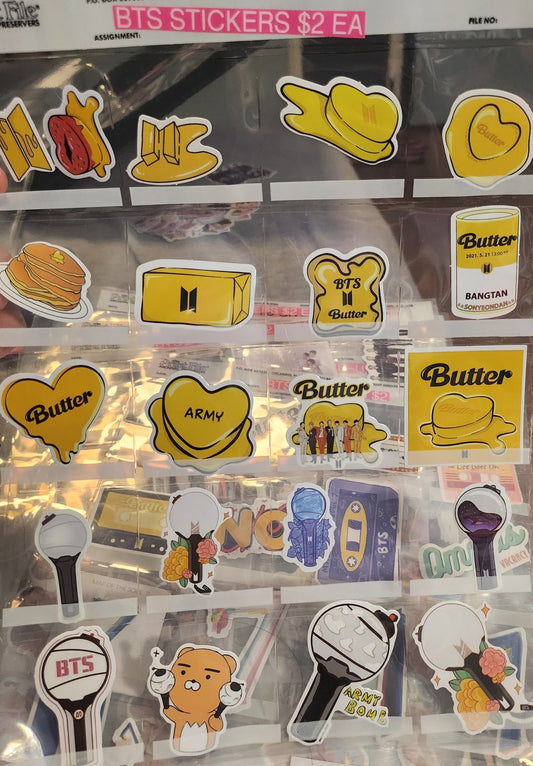 BTS STICKERS GROUP BUTTER ETC SMALL MISCELLANEOUS