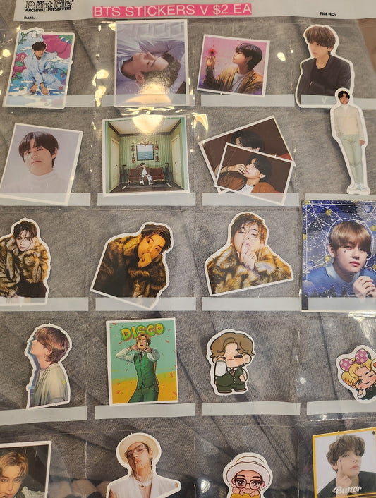 BTS STICKER V KIM TAEHYUNG 김태형 SMALL MISCELLANEOUS