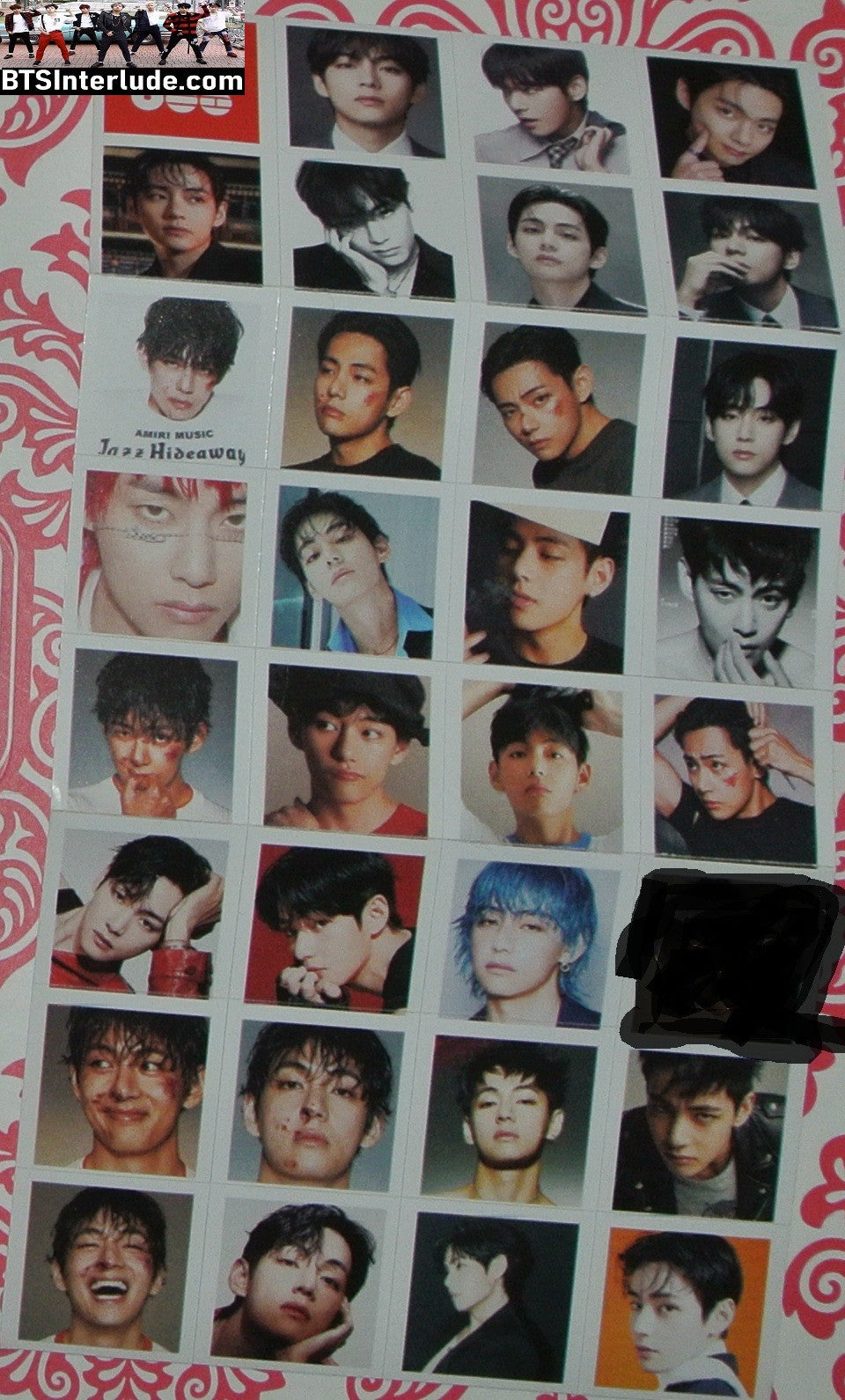BTS STICKER V KIM TAEHYUNG 김태형 ARIRANG SET OF 31 STICKERS