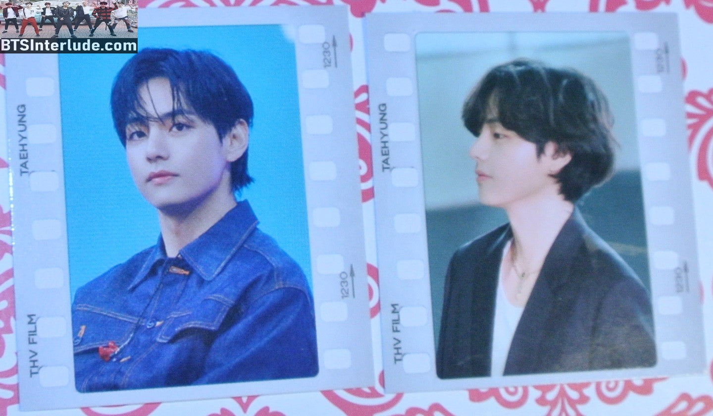 BTS STICKERS V KIM TAEHYUNG 김태형 COLOR SET OF 2 NUNA V FANSITE BEFORE MIDNIGHT