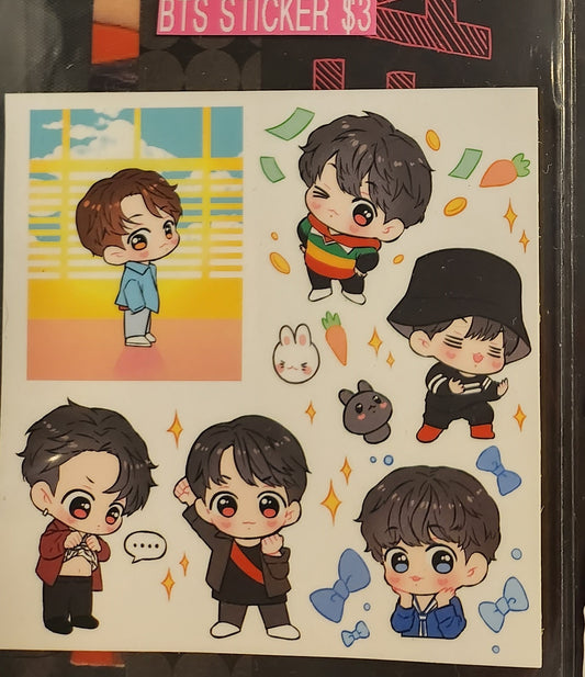 BTS STICKER JEON JUNGKOOK 전정국 DNA CHIBIS