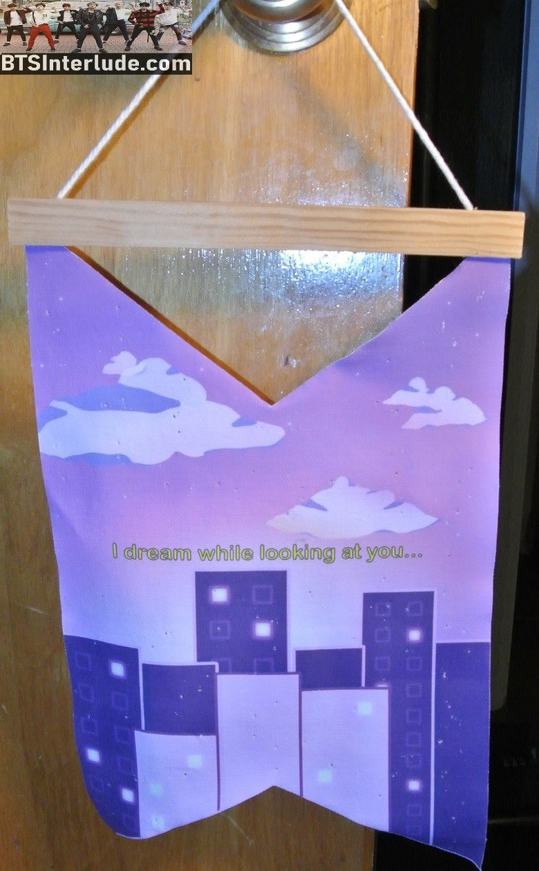 BTS WALL HANGING DECOR BTS DOORS CITYSCAPE JUNGKOOK V JIMIN RM J-HOPE SUGA JIN