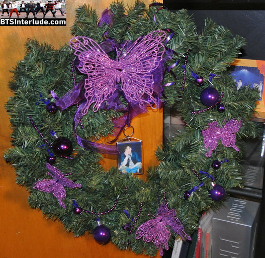 BTS CHRISTMAS OR ALL YEAR ROUND WREATH 20" SUGA MIN YOONGI 민윤기 ARIRANG ENDING LIMITED EDITION