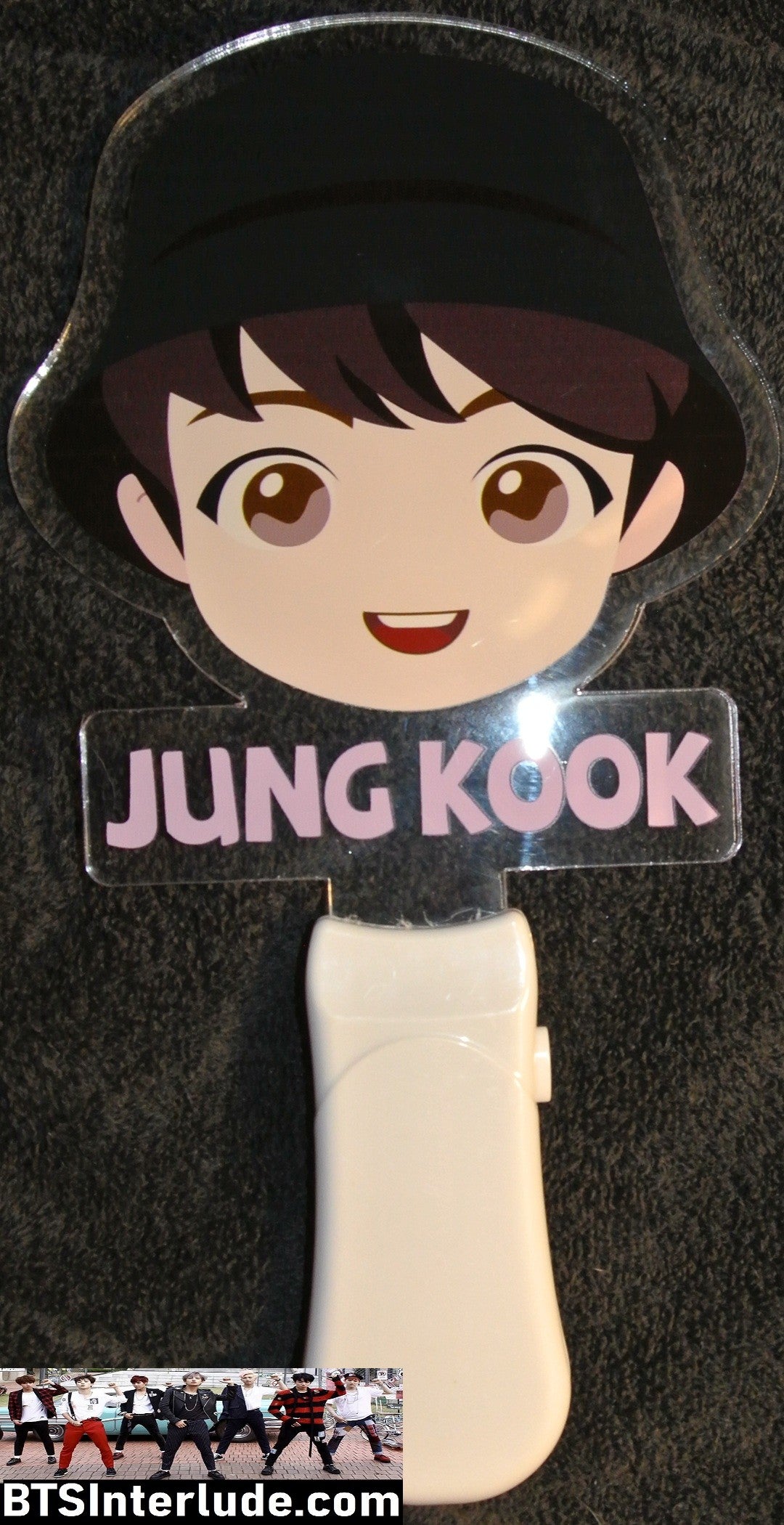 BTS SLOGAN LIGHT UP COLOR JEON JUNGKOOK 전정국 CHIBI BUCKET HAT 8 COLOR SIGN FANSITE BANNER LIMITED EDITION