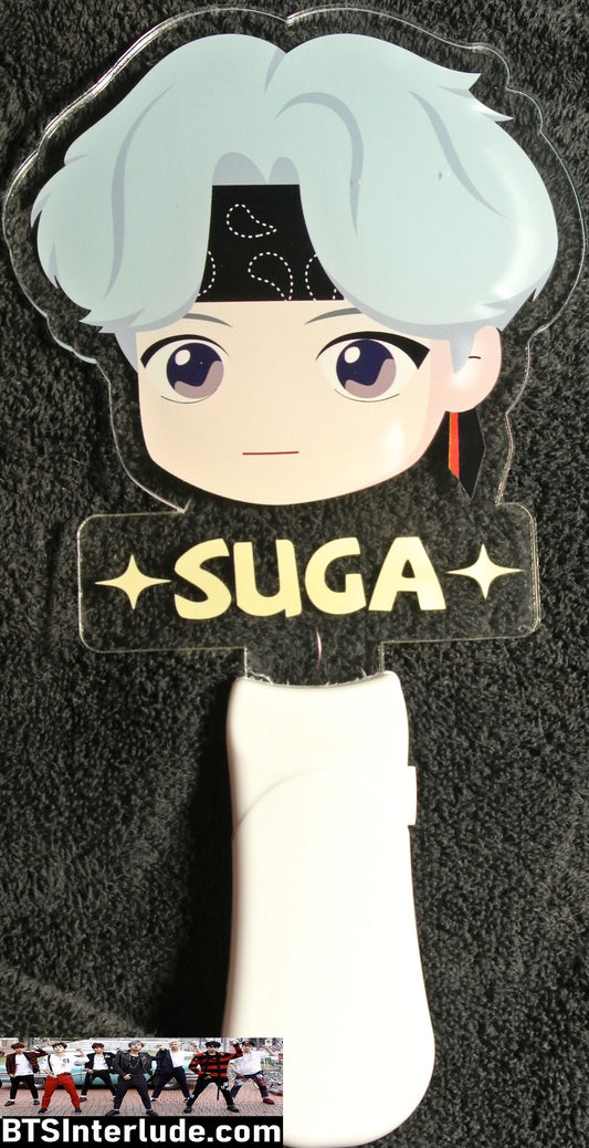 BTS SLOGAN LIGHT UP COLOR SUGA MIN YOONGI 민윤기 MINT YOONGI HEADBAND BANDANA MIC DROP 8 COLOR SIGN FANSITE BANNER LIMITED EDITION