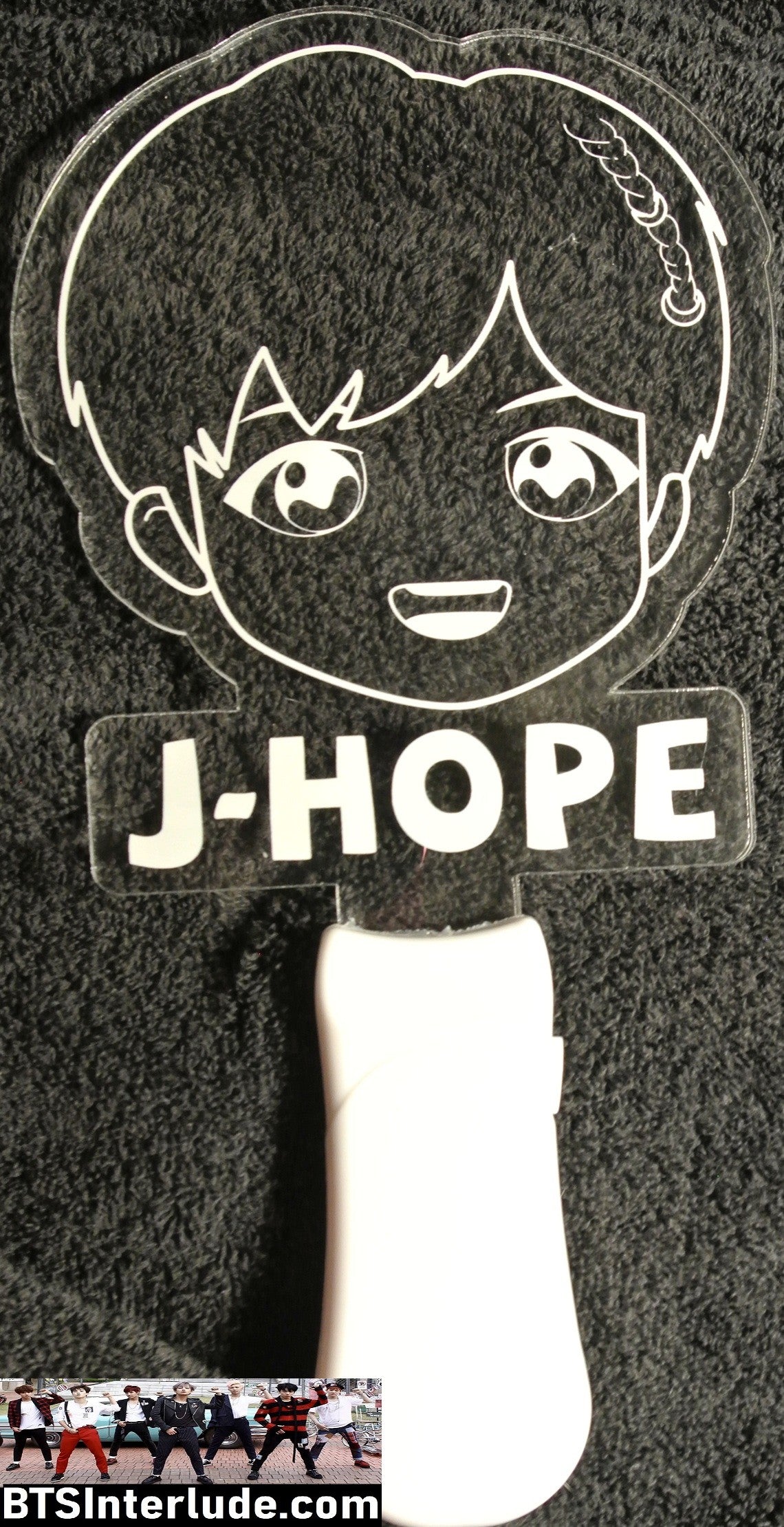 BTS SLOGAN LIGHT UP J-HOPE JUNG HOSEOK 정호석 CHIBI 8 COLOR SIGN FANSITE BANNER LIMITED EDITION
