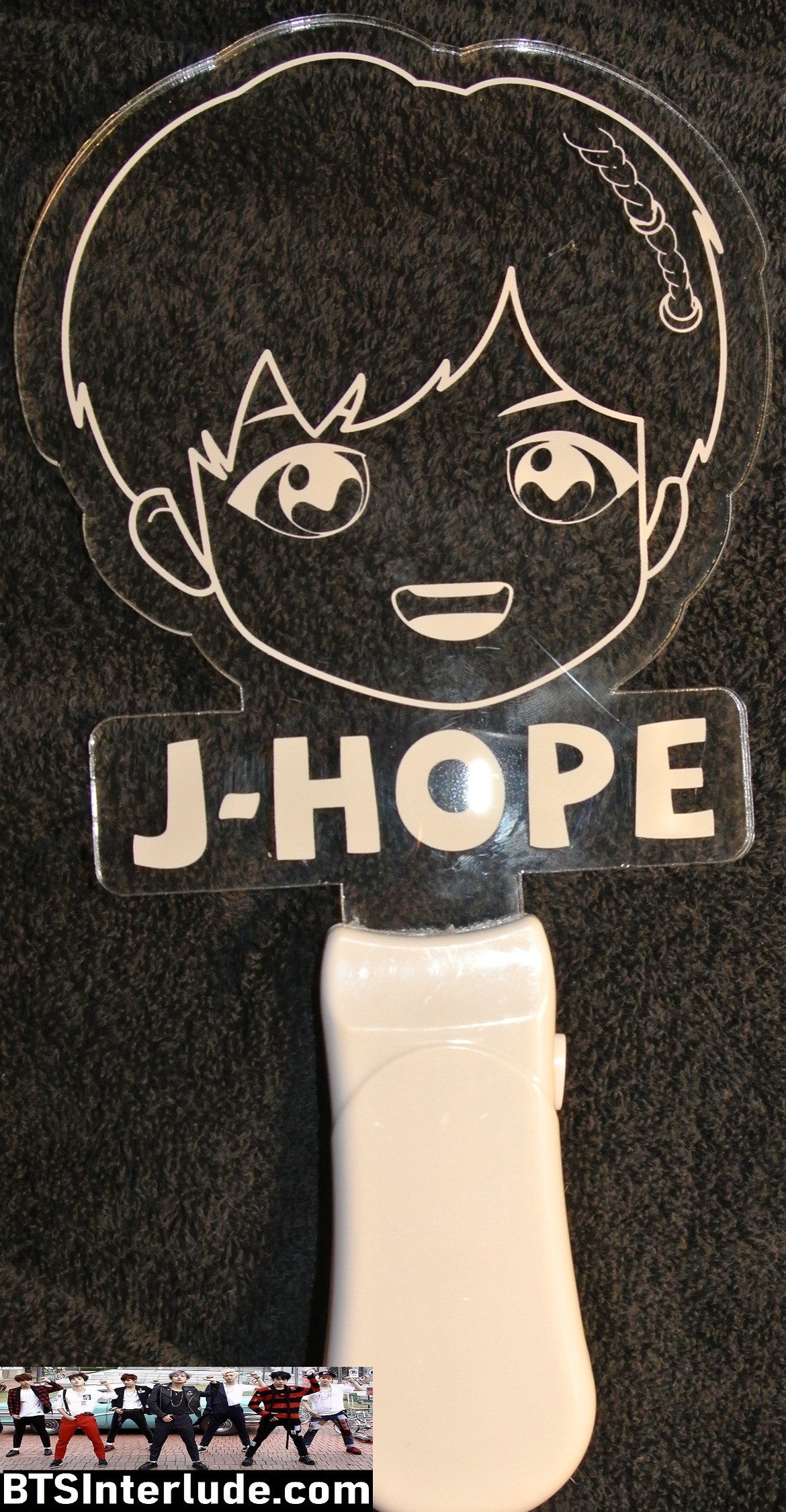 BTS SLOGAN LIGHT UP J-HOPE JUNG HOSEOK 정호석 CHIBI 8 COLOR SIGN FANSITE BANNER LIMITED EDITION