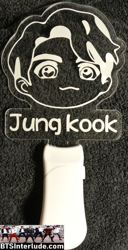BTS SLOGAN LIGHT UP JEON JUNGKOOK 전정국 CHIBI 8 COLOR SIGN FANSITE BANNER LIMITED EDITION