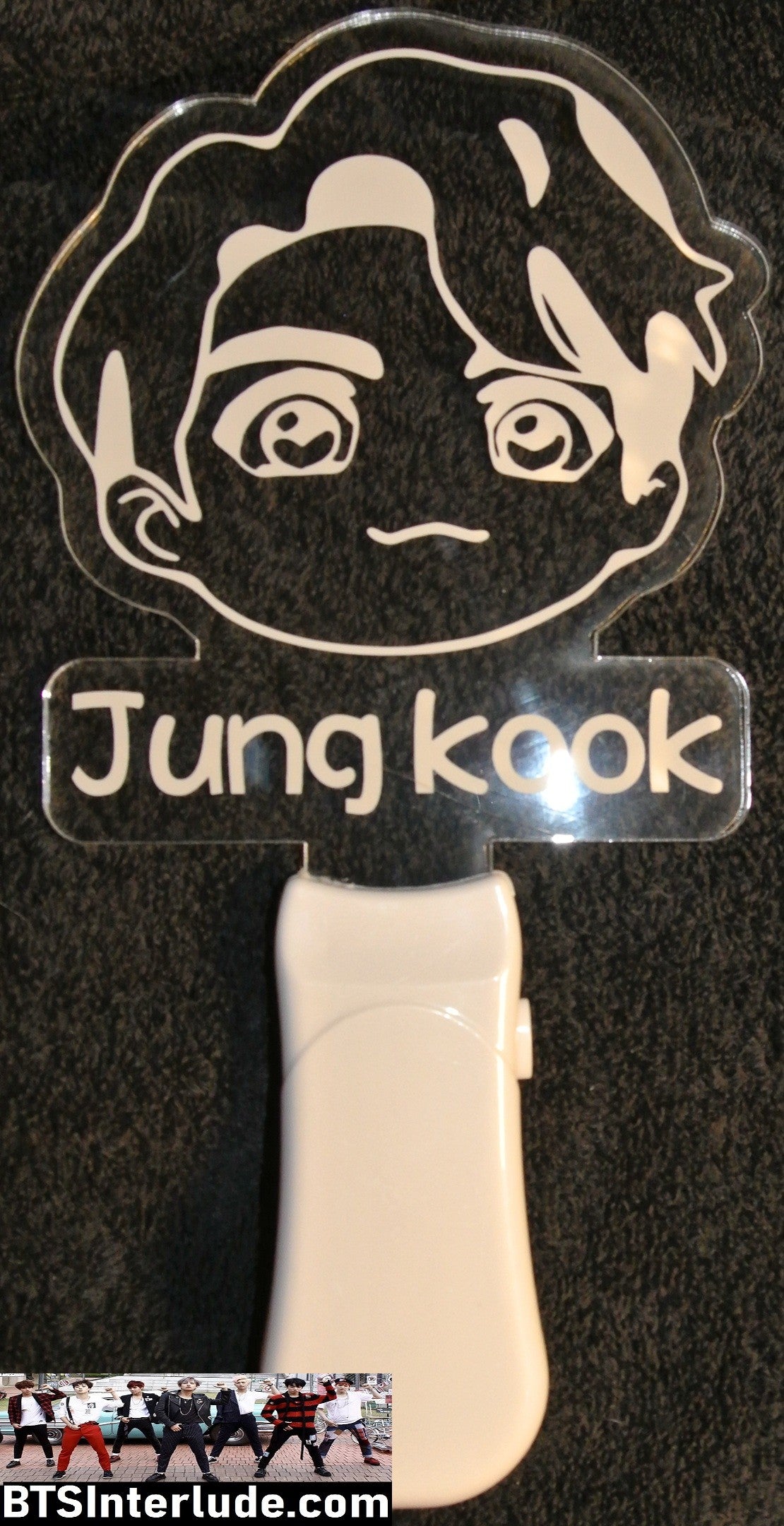 BTS SLOGAN LIGHT UP JEON JUNGKOOK 전정국 CHIBI 8 COLOR SIGN FANSITE BANNER LIMITED EDITION