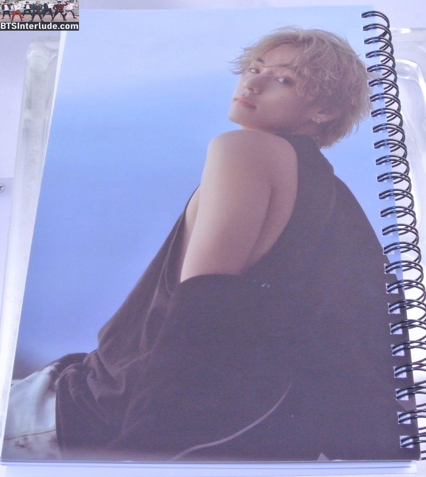 BTS NOTEBOOK V KIM TAEHYUNG 김태형 JOURNAL DRAWING LAYOVER SOLO SONGS SLOW DANCING LOVE ME AGAIN NEW 160 BLANK PAGES TOTAL