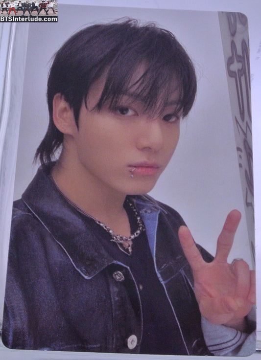 BTS PHOTOCARD OFFICIAL JEON JUNGKOOK 전정국 GOLDEN SUBSTANCE BLACK JACKET PC PHOTO CARD OFFICIAL MERCHANDISE