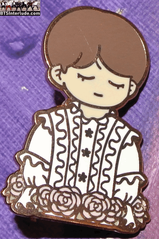 BTS PIN ENAMEL ROSE GOLD COPPER JEON JUNGKOOK 전정국 2018 MAMA AIRPLANE PT 2 PERFORMANCE CHIBI BADGE BUTTON