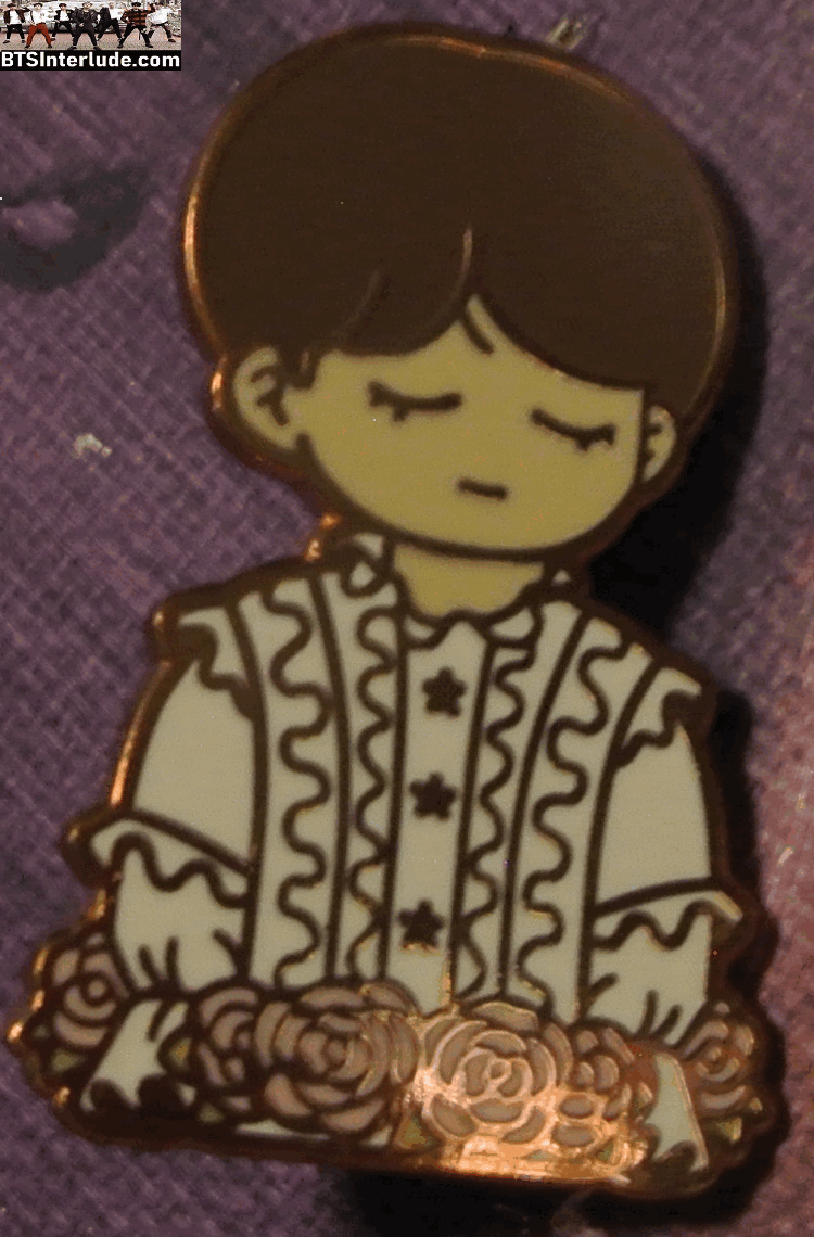 BTS PIN ENAMEL ROSE GOLD COPPER JEON JUNGKOOK 전정국 2018 MAMA AIRPLANE PT 2 PERFORMANCE CHIBI BADGE BUTTON