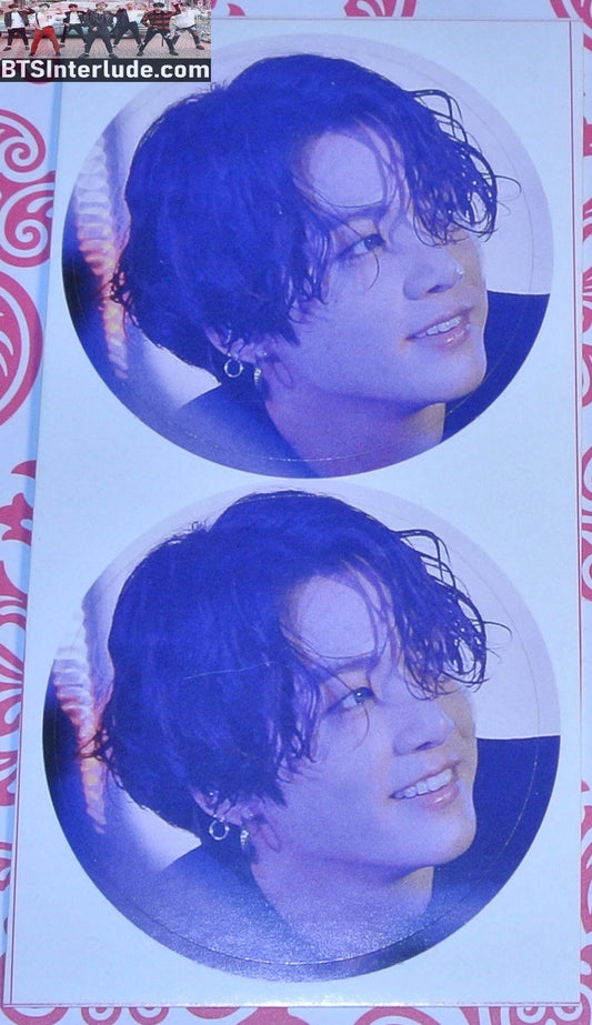 BTS STICKERS JEON JUNGKOOK JK 전정국 2019 LOTTE CONCERT 2 ROUND 2.2" STICKERS FANSITE
